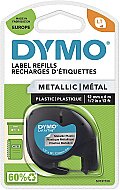 DYMO 91208 LETRATAG METALİK ŞERİT 12mmx4m GRİ (S0721730) - DYMO