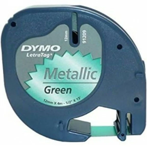 DYMO 59430 LETRATAG METALİK ŞERİT 12mmx4m YEŞİL - 1