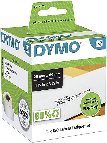 DYMO LW 99010 ADRES ETİKETİ 89x28mm (S0722370) - 1