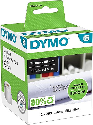 DYMO LW 99012 GENİŞ ADRES ETİKETİ 89x36mm (S0722400) - 1