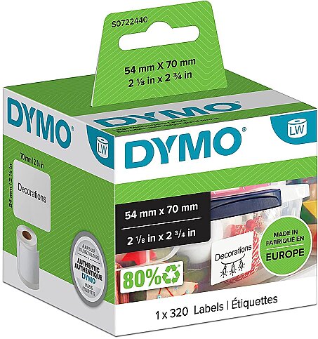 DYMO LW 99015 DİSKET ETİKETİ 70x54mm (S0722440) - 1