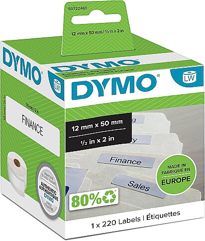 DYMO LW 99017 ÇOK AMAÇLI DOSYA ETİKETİ 50x12mm (S0722460) - 1