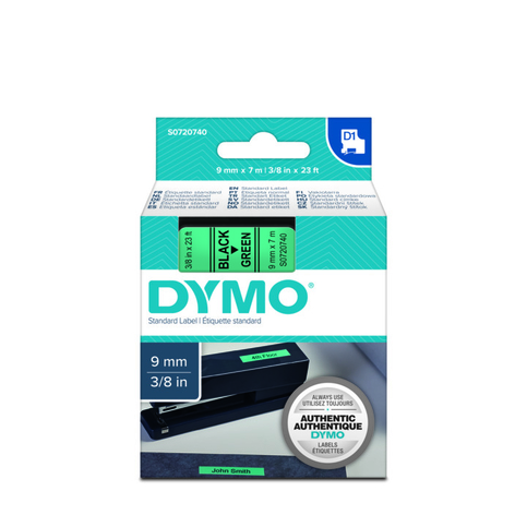 Dymo D1 40919 Yedek Şerit 9mmx7m Yeşil-Siyah (S0720740) - 1