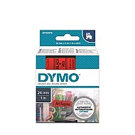 DYMO D1 YEDEK ŞERİT 24mmx7m KIRMIZI-SİYAH (S0720970) - DYMO