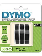 DYMO KABARTMA ŞERİT 9mmx3m SİYAH 3LÜ BLİSTER (S0847730) - DYMO (1)