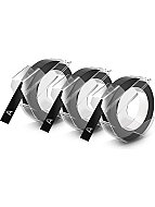 DYMO KABARTMA ŞERİT 9mmx3m SİYAH 3LÜ BLİSTER (S0847730) - DYMO
