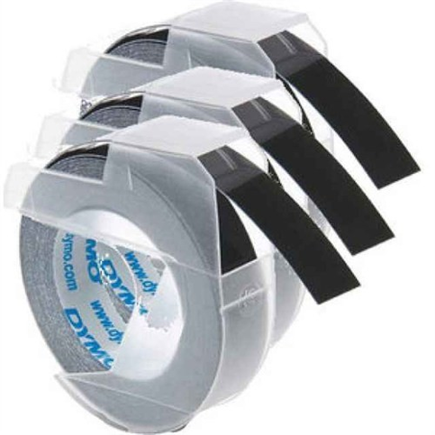 Dymo Kabartma Şerit 9Mmx3M Siyah 3Lü Blister (S0847730) - 1