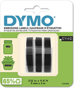 Dymo Kabartma Şerit 9Mmx3M Siyah 3Lü Blister (S0847730) - 2