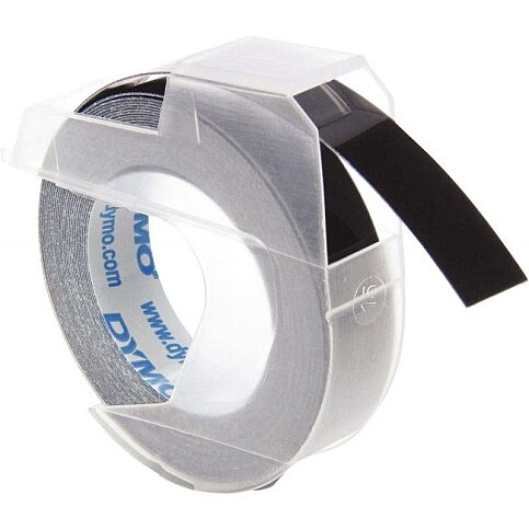 DYMO KABARTMA ŞERİT 9mmx3m SİYAH (520109) - 1
