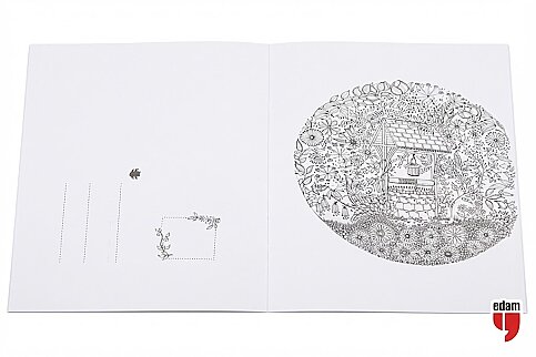 EDAM YAYINLARI ESRARENGIZ BAHÇE-KARTPOSTAL KİTABI-JOHANNA BASFORD - 2