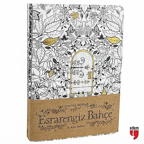 EDAM YAYINLARI ESRARENGİZ BAHÇE MİNİ DEFTER 3LÜ-JOHANNA BASFORD - 1