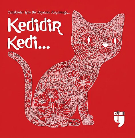 EDAM YAYINLARI KEDİDİR KEDİ-YETİŞKİNLER İÇİN BOYAMA - 1