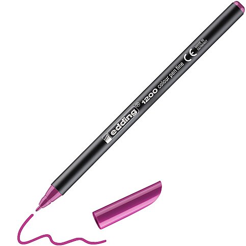 EDDİNG 1200 GRAFİK KALEMİ KOYU PEMBE - 1