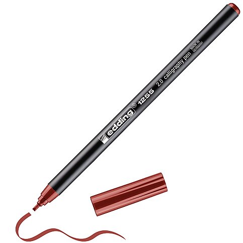 EDDİNG 1255 KALİGRAFİ KALEMİ 2mm BORDO - 1