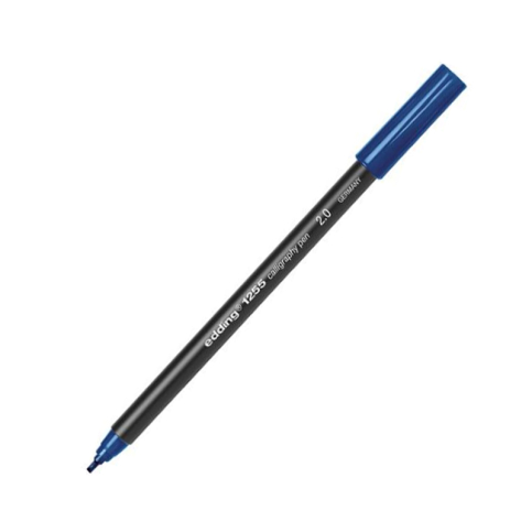 Edding 1255 Kaligrafi Kalemi 2Mm Çelik Mavisi - 1