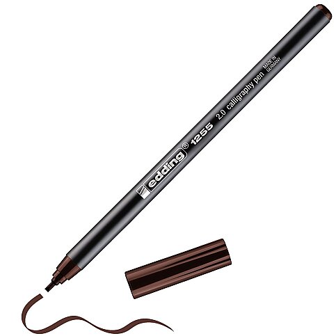 EDDİNG 1255 KALİGRAFİ KALEMİ 2mm KOYU KAHVE - 1