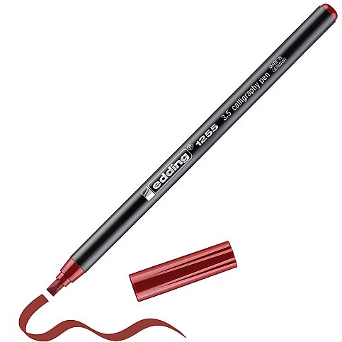 EDDİNG 1255 KALİGRAFİ KALEMİ 3.5mm BORDO - 1