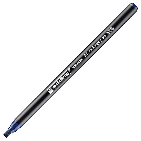EDDİNG 1255 KALİGRAFİ KALEMİ 3.5mm ÇELİK MAVİ - 1