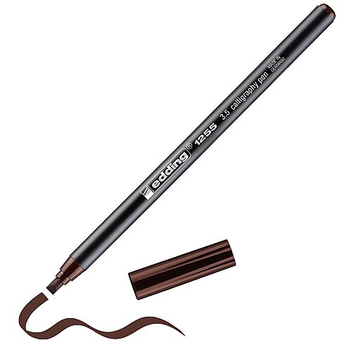 EDDİNG 1255 KALİGRAFİ KALEMİ 3.5mm KOYU KAHVE - 1