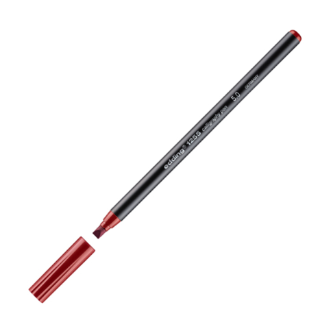 Edding 1255 Kaligrafi Kalemi 5Mm Bordo - 1