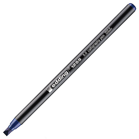 EDDİNG 1255 KALİGRAFİ KALEMİ 5mm ÇELİK MAVİ - 1