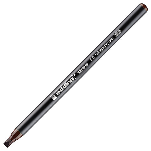 EDDİNG 1255 KALİGRAFİ KALEMİ 5mm KOYU KAHVE - 1