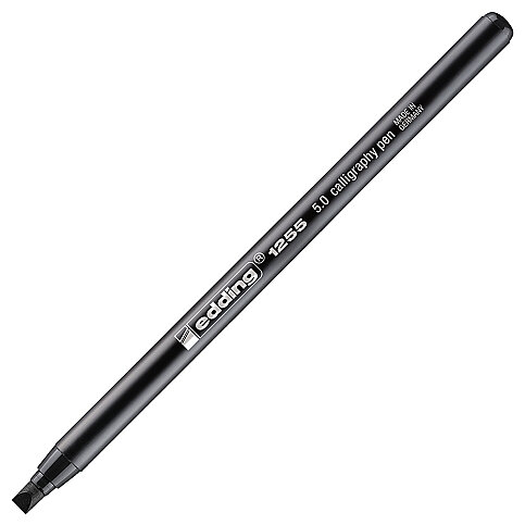 EDDİNG 1255 KALİGRAFİ KALEMİ 5mm SİYAH - 1