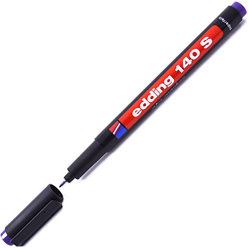 EDDİNG 140S ASETAT-CD KALEMİ 0.3mm MOR - 1
