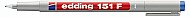 EDDİNG 151F SİLİNEBİLİR ASETAT-CD KALEMİ (NON PERMANENT) 0.6mm MAVİ - EDDİNG