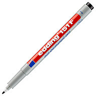 EDDİNG 151F SİLİNEBİLİR ASETAT-CD KALEMİ (NON PERMANENT) 0.6mm SİYAH - EDDİNG (1)