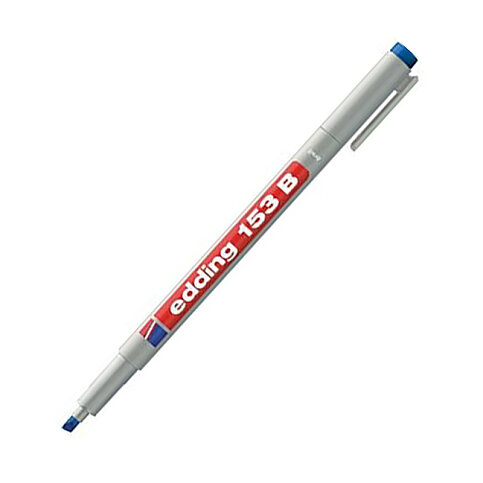EDDİNG 153B ASETAT-CD KALEMİ 1-3mm MAVİ - 3