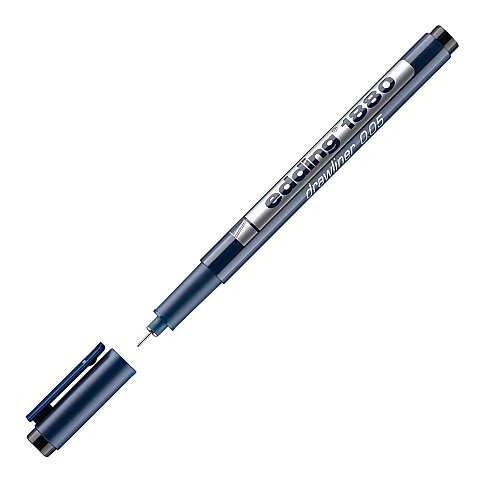EDDİNG 1880 ÇİZİM KALEMİ 0.05mm SİYAH - 1