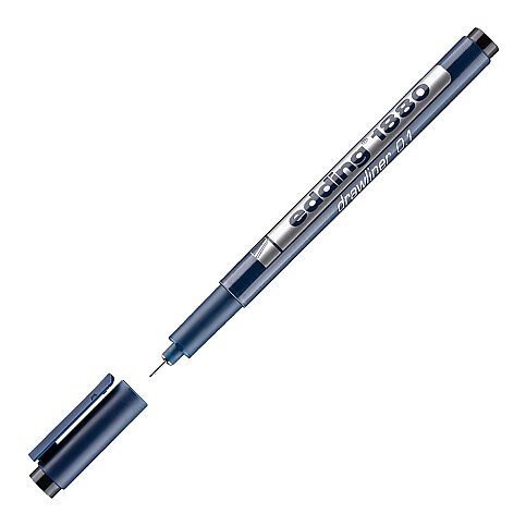 Edding 1880 Çizim Kalemi 0.1mm Siyah - 1