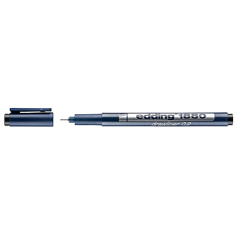 Edding 1880 Çizim Kalemi 0.2mm Siyah - 1