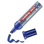 EDDİNG 365 BEYAZ TAHTA KALEMİ KESİK UÇ MAVİ 2-7mm - EDDİNG