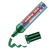 EDDİNG 365 BEYAZ TAHTA KALEMİ KESİK UÇ YEŞİL 2-7mm - EDDİNG