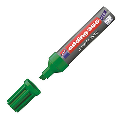 EDDİNG 365 BEYAZ TAHTA KALEMİ KESİK UÇ YEŞİL 2-7mm - 2