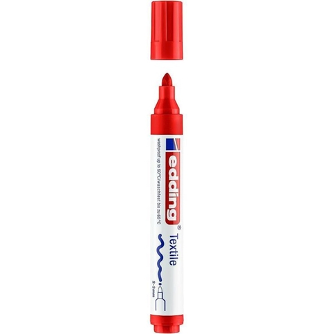 EDDİNG 4500 T-SHİRT BOYAMA KALEMİ KIRMIZI