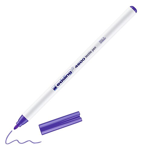 EDDİNG 4600 T-SHİRT BOYAMA KALEMİ FOSFORLU MOR - 1