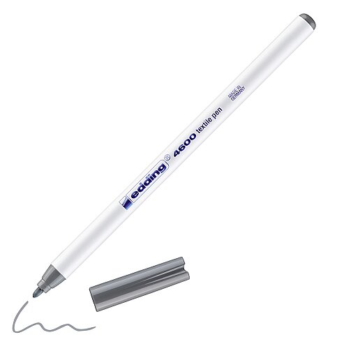 EDDİNG 4600 T-SHİRT BOYAMA KALEMİ GRİ - 1