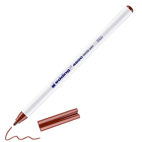 EDDİNG 4600-07 T-SHİRT BOYAMA KALEMİ KAHVE - 1