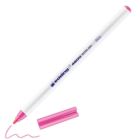 EDDİNG 4600 T-SHİRT BOYAMA KALEMİ PEMBE - 1