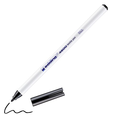 EDDİNG 4600 T-SHİRT BOYAMA KALEMİ SİYAH - 1