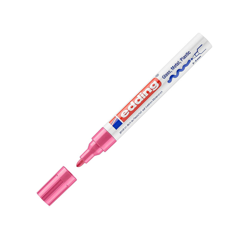 Edding 751 Hobi Sanat Kalemi Metalik Pembe (Tam Örtücü Markör) - 1