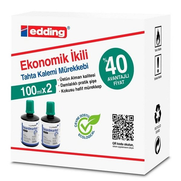 Edding Bt 30 Tahta Kalem Mürekkebi Yeşil 30Ml 2Li - EDDİNG