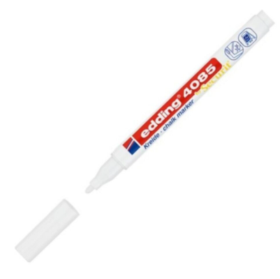 Edding E-4085 Likit Tebeşir Ve Cam Kalemi Beyaz - 1