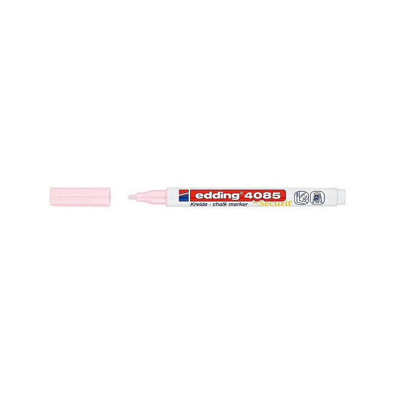 EDDİNG E-4085 LİKİT TEBEŞİR VE CAM KALEMİ PASTEL PEMBE