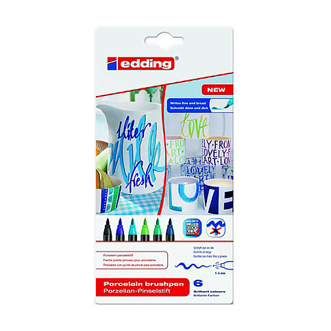 EDDİNG 4200 PORSELEN KALEMİ SOĞUK 6LI SET - 2