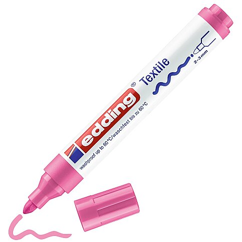 EDDİNG 4500-09 T-SHİRT BOYAMA KALEMİ PEMBE - 1