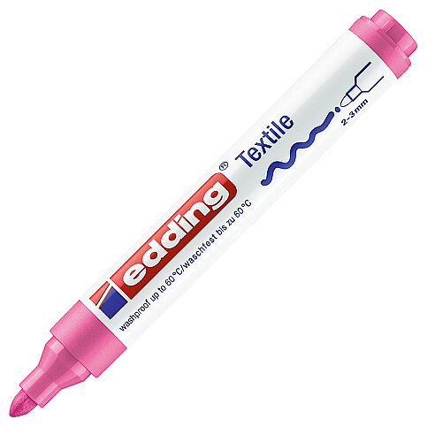 EDDİNG 4500-09 T-SHİRT BOYAMA KALEMİ PEMBE - 1
